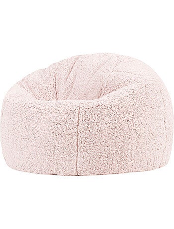Pouf classico grande per bambini in morbido tessuto effetto peluche -icon
