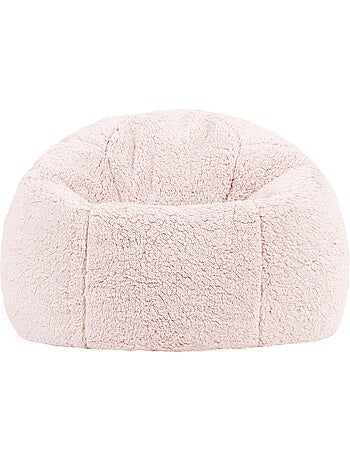 Pouf classico grande per bambini in morbido tessuto effetto peluche -icon