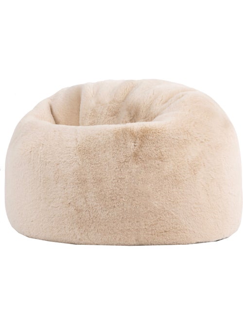 Pouf classico per bambini in pelliccia sintetica - icon - Kiabi