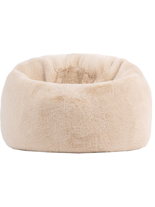 Pouf classico per bambini in pelliccia sintetica - icon - Kiabi