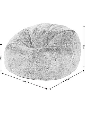 Pouf classico per bambini in pelliccia sintetica - icon