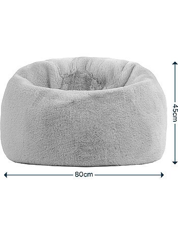 Pouf classico per bambini in pelliccia sintetica - icon