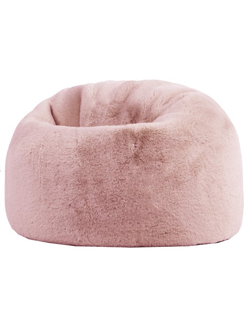 Pouf classico per bambini in pelliccia sintetica - icon - Kiabi
