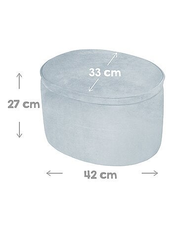 Pouf contenitore ovale in velluto – ROBA "Lil Sofa