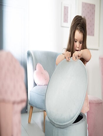 Pouf contenitore ovale in velluto – ROBA "Lil Sofa