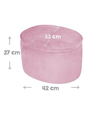 Pouf contenitore ovale in velluto – ROBA "Lil Sofa