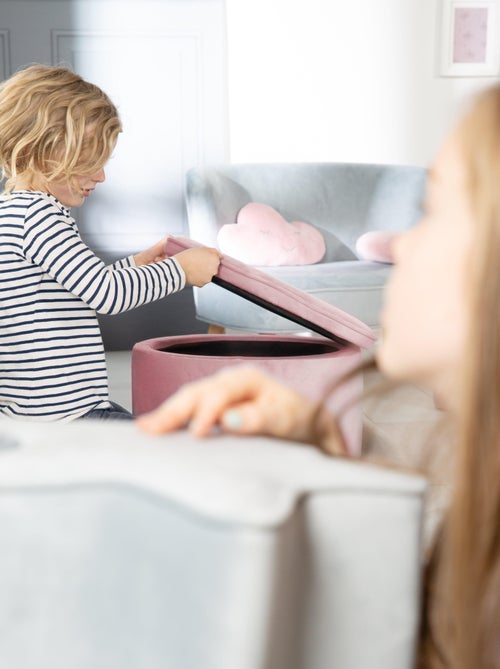 Pouf contenitore ovale in velluto – ROBA "Lil Sofa" - Kiabi