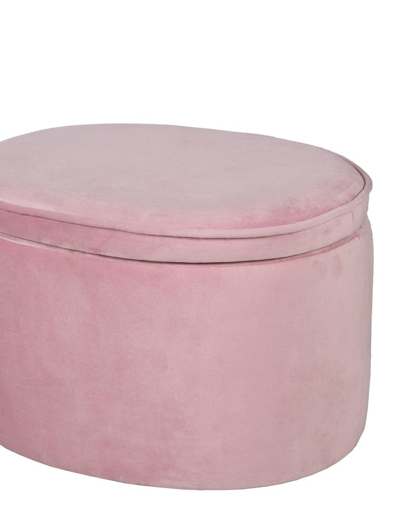 Pouf contenitore ovale in velluto – ROBA "Lil Sofa" Rosa - Kiabi
