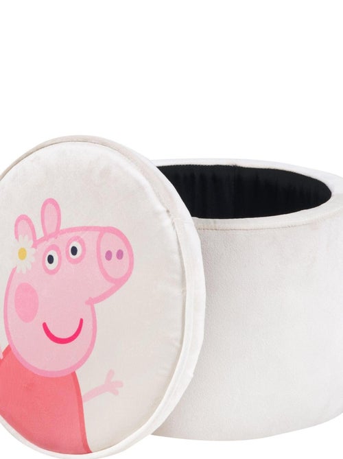 Pouf contenitore rotondo in velluto "Roba Peppa Pig" - Kiabi