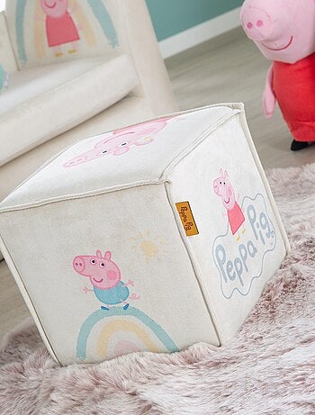 Pouf cubo in velluto morbido per bambini "Roba Peppa Pig