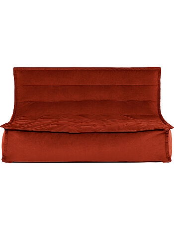 Pouf divano da pavimento kota in velluto opaco - icon