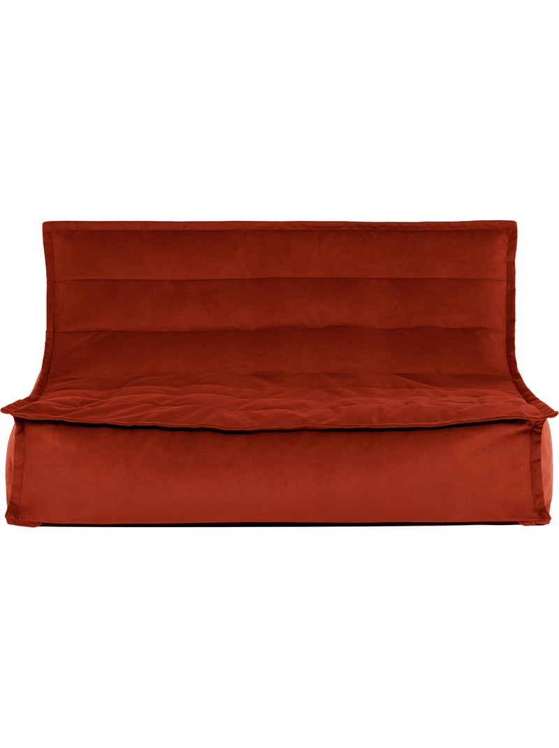 Pouf divano da pavimento kota in velluto opaco - icon Terracotta - Kiabi