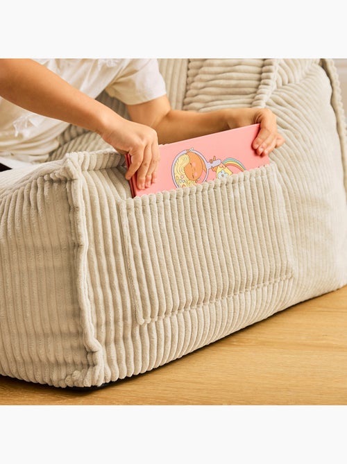 Pouf divano per bambini a 2 posti in velluto a coste - icon - Kiabi