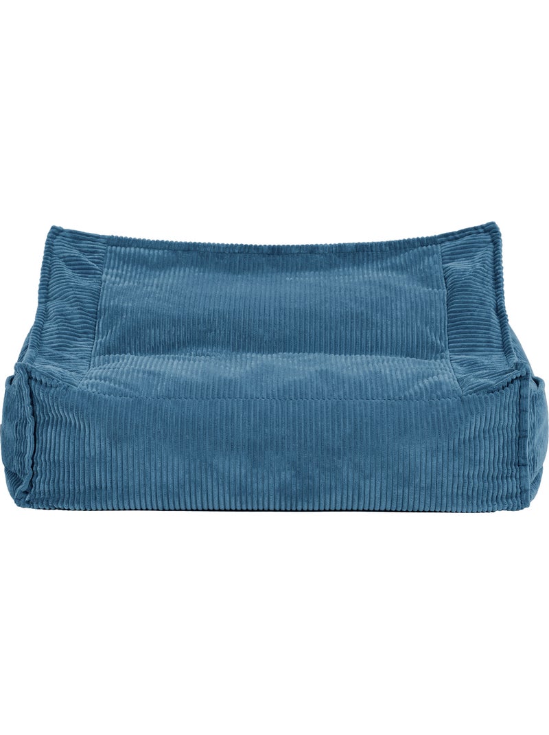 Pouf divano per bambini a 2 posti in velluto a coste - icon Blu jeans - Kiabi