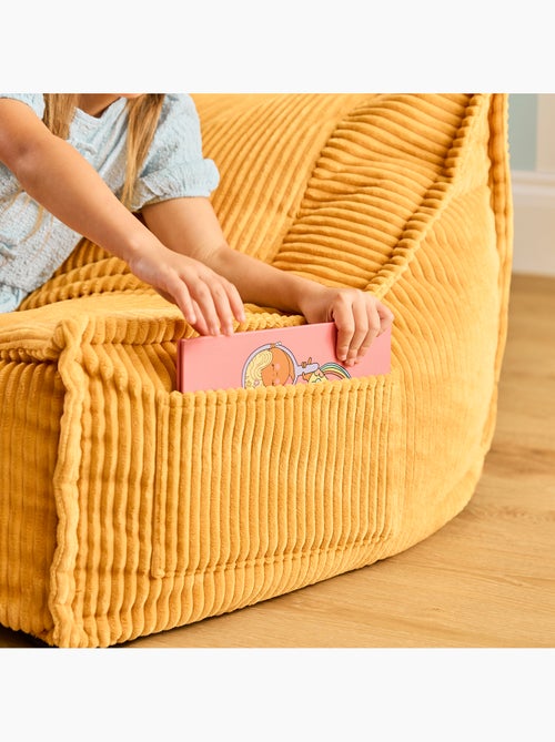 Pouf divano per bambini a 2 posti in velluto a coste - icon - Kiabi