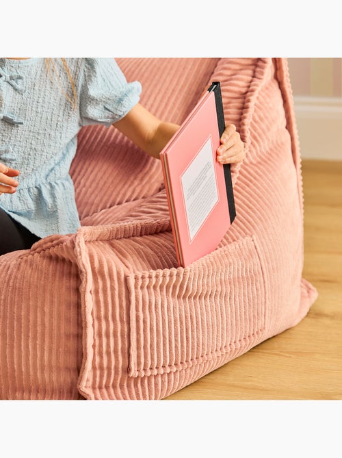 Pouf divano per bambini a 2 posti in velluto a coste - icon - Kiabi