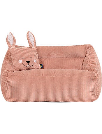 Pouf divano per bambini con cuscino a forma di animale coordinato in velluto a coste - icon