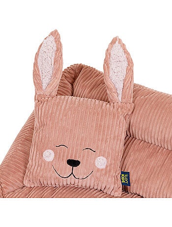 Pouf divano per bambini con cuscino a forma di animale coordinato in velluto a coste - icon