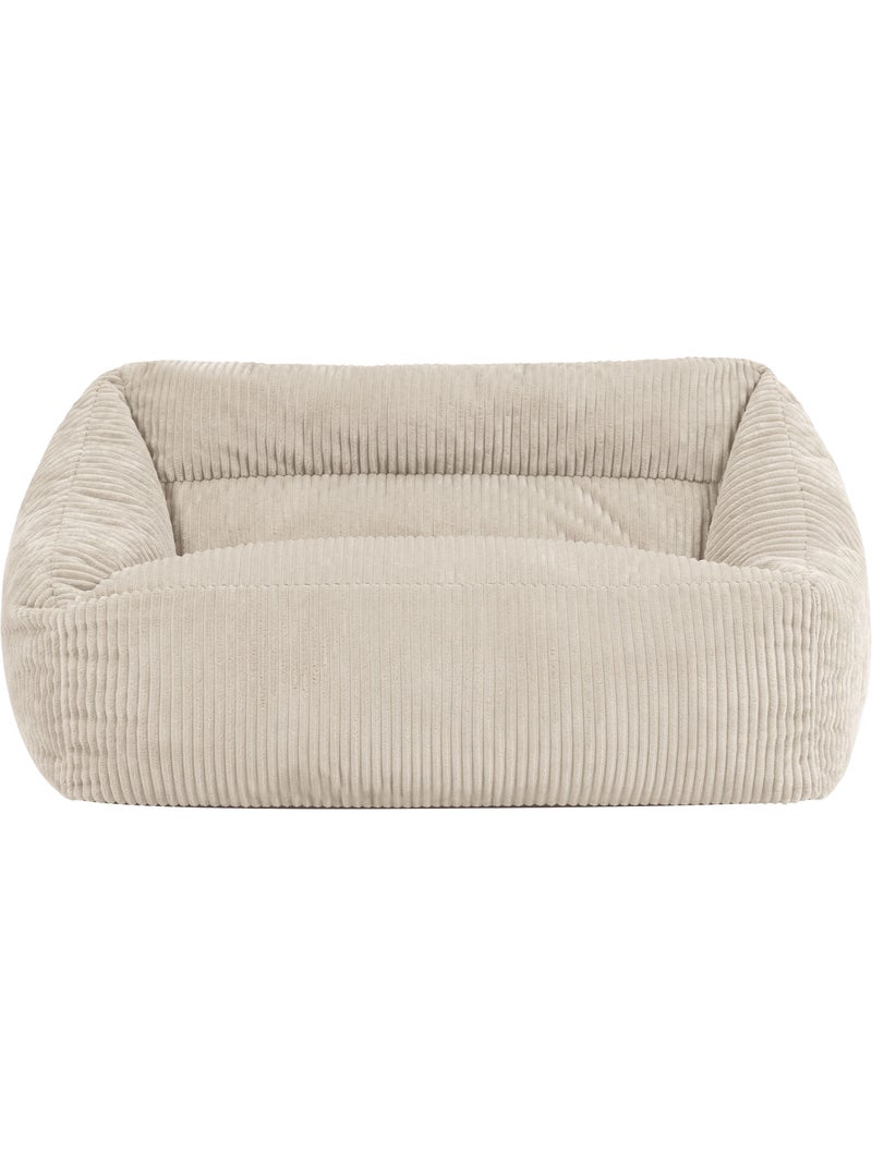 Pouf divano per bambini in velluto a coste - icon Beige - Kiabi