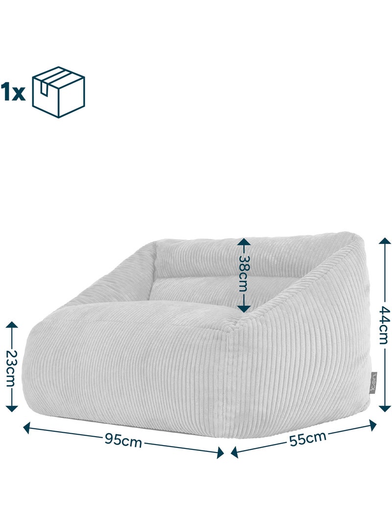 Pouf divano per bambini in velluto a coste - icon Rosa chiaro - Kiabi