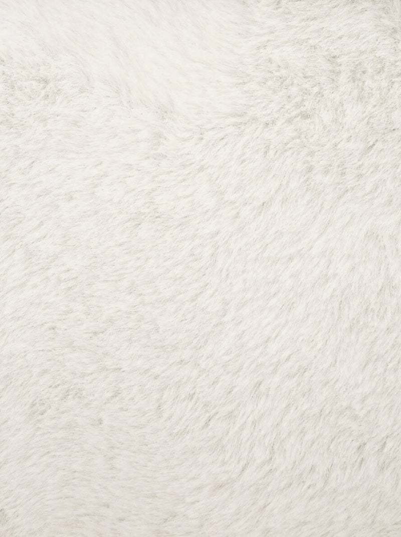 Pouf doppio pieghevole in pelliccia Bianco - Kiabi