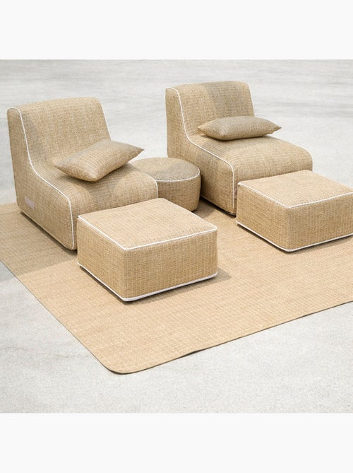 Pouf gonfiabile quadrato per esterni FORMENTERA - Kiabi