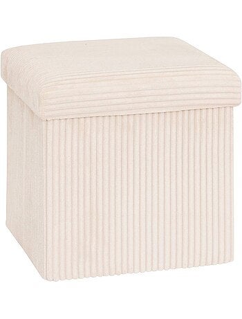 Pouf pieghevole arum verde cachi 38x38cm