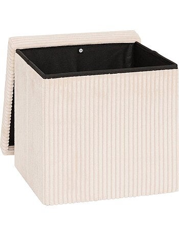 Pouf pieghevole arum verde cachi 38x38cm