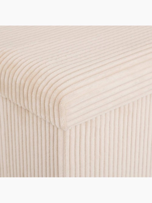 Pouf pieghevole arum avorio 38x38cm - Kiabi