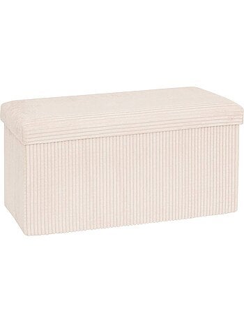 Pouf pieghevole arum avorio 76x38cm