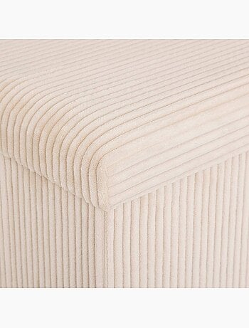 Pouf pieghevole arum avorio 76x38cm