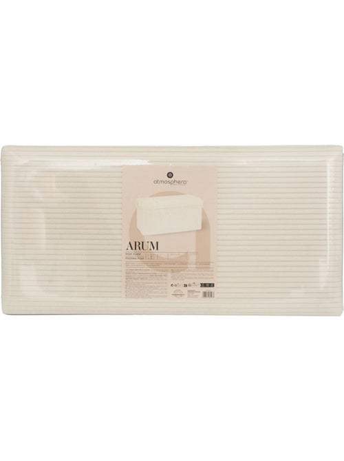 Pouf pieghevole arum avorio 76x38cm - Kiabi Pouf pieghevole arum avorio 76x38cm - Kiabi
