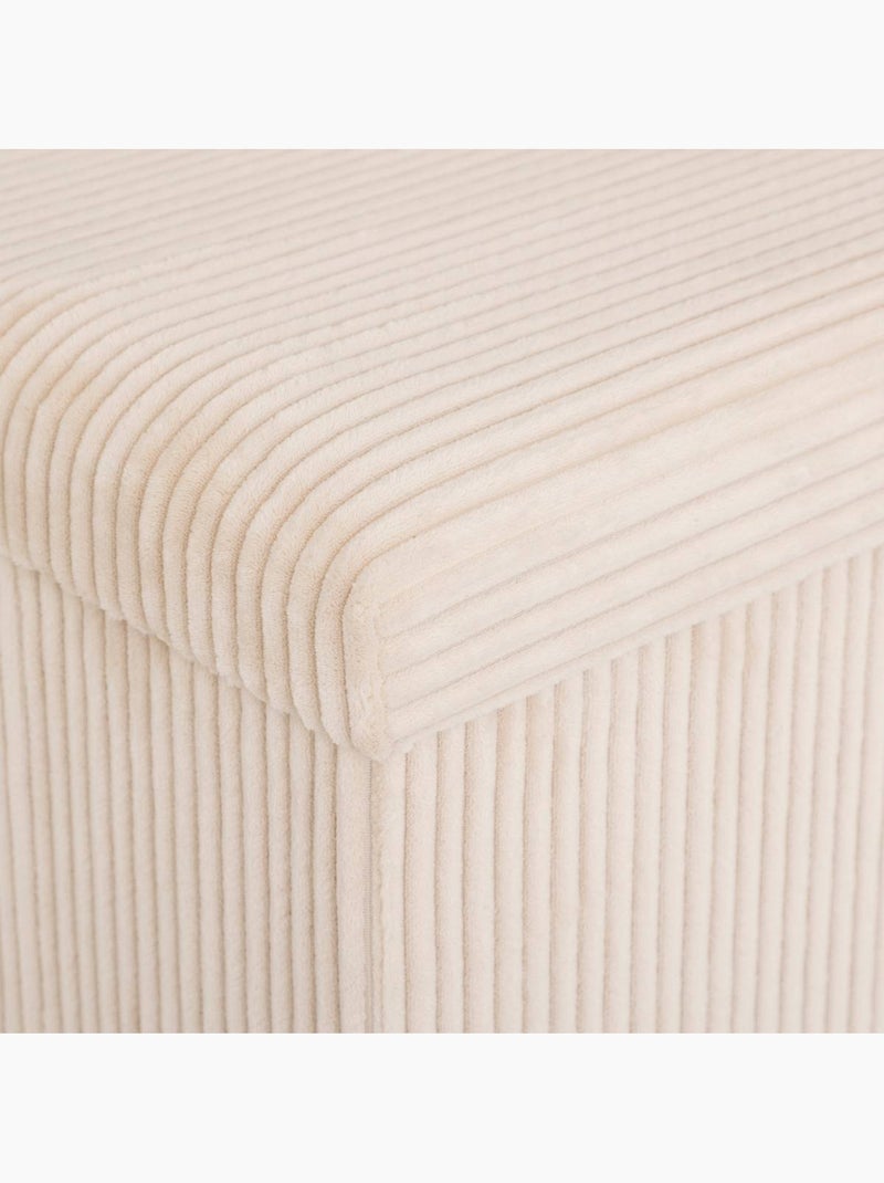 Pouf pieghevole arum avorio 76x38cm Avorio - Kiabi