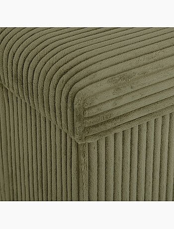 Pouf pieghevole arum verde cachi 38x38cm