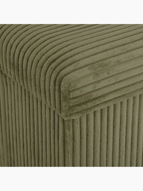 Pouf pieghevole arum verde cachi 38x38cm - Kiabi