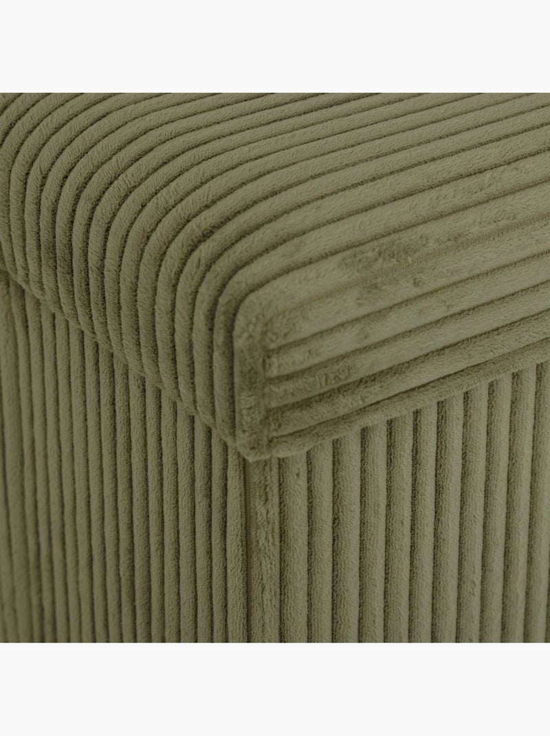 Pouf pieghevole arum verde cachi 38x38cm Cachi - Kiabi