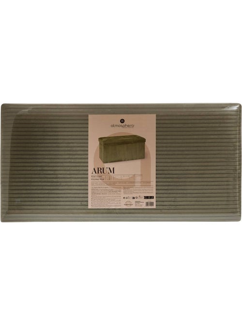 Pouf pieghevole arum verde cachi 76x38cm - Kiabi