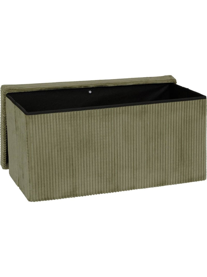 Pouf pieghevole arum verde cachi 76x38cm Cachi - Kiabi