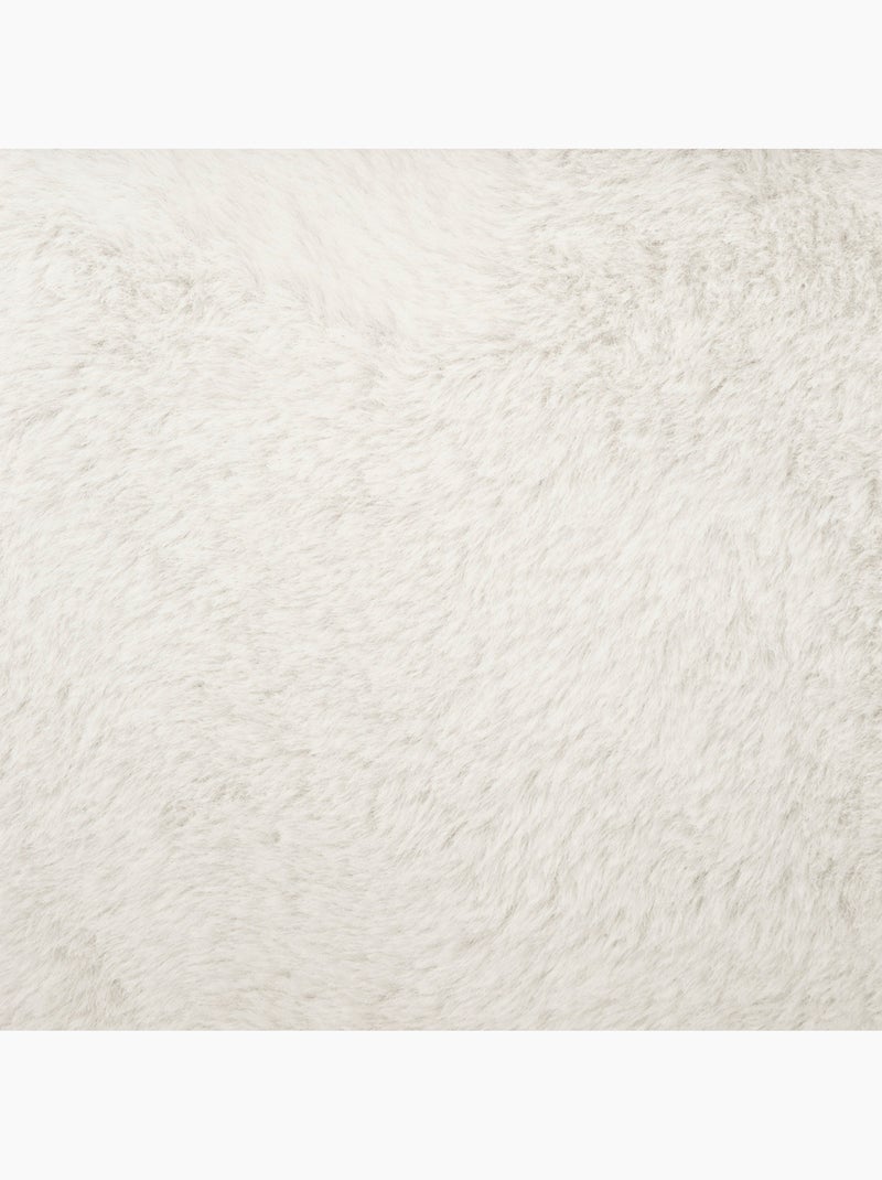 Pouf pieghevole ezzio in pelliccia bianca Bianco - Kiabi