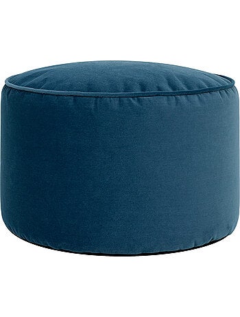 Pouf poggiapiedi rotondo milano in velluto opaco - icon