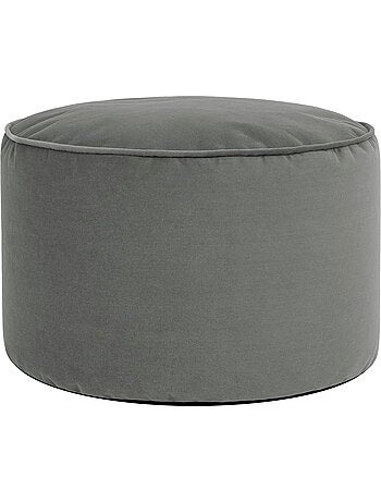 Pouf poggiapiedi rotondo milano in velluto opaco - icon