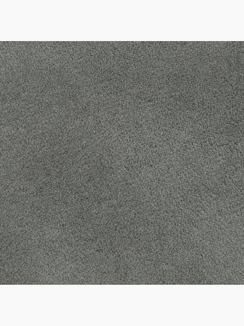 Pouf poggiapiedi rotondo milano in velluto opaco - icon Grigio antracite - Kiabi
