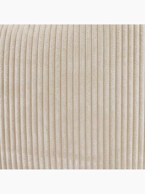 Pouf poltrona classico kingston con poggiapiedi quadrato amara in velluto a coste - icon - Kiabi