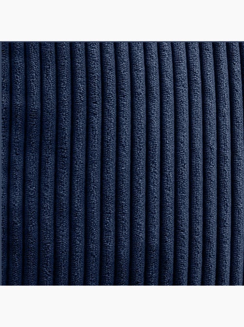 Pouf poltrona classico kingston con poggiapiedi quadrato amara in velluto a coste - icon - Kiabi