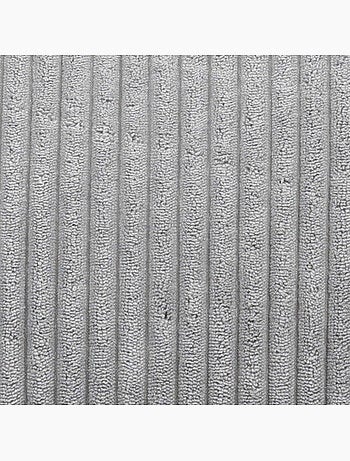 Pouf poltrona classico kingston con poggiapiedi quadrato amara in velluto a coste - icon