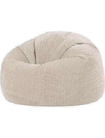 Pouf poltrona classico kingston in velluto a coste - icon