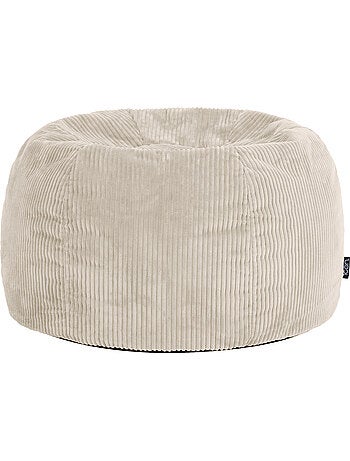Pouf poltrona classico kingston in velluto a coste - icon