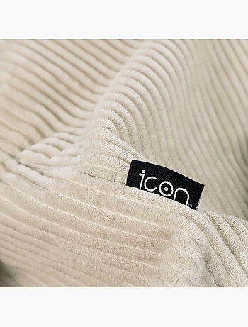 Pouf poltrona classico kingston in velluto a coste - icon