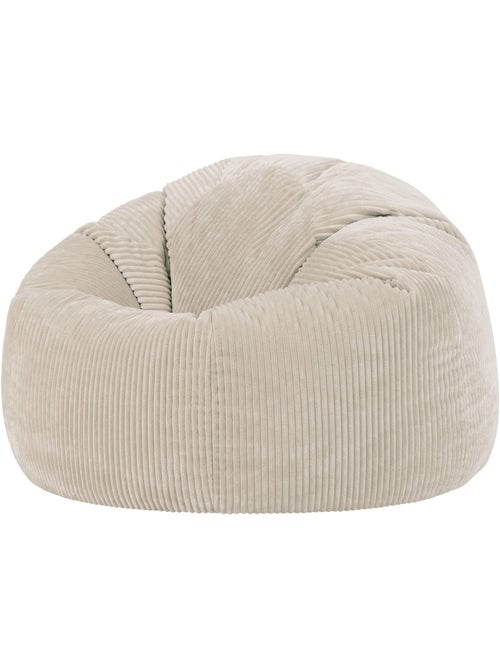 Pouf poltrona classico kingston in velluto a coste - icon - Kiabi