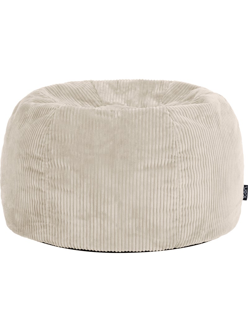 Pouf poltrona classico kingston in velluto a coste - icon Beige - Kiabi